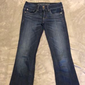 AE artist dark wash jeans. 0xlong